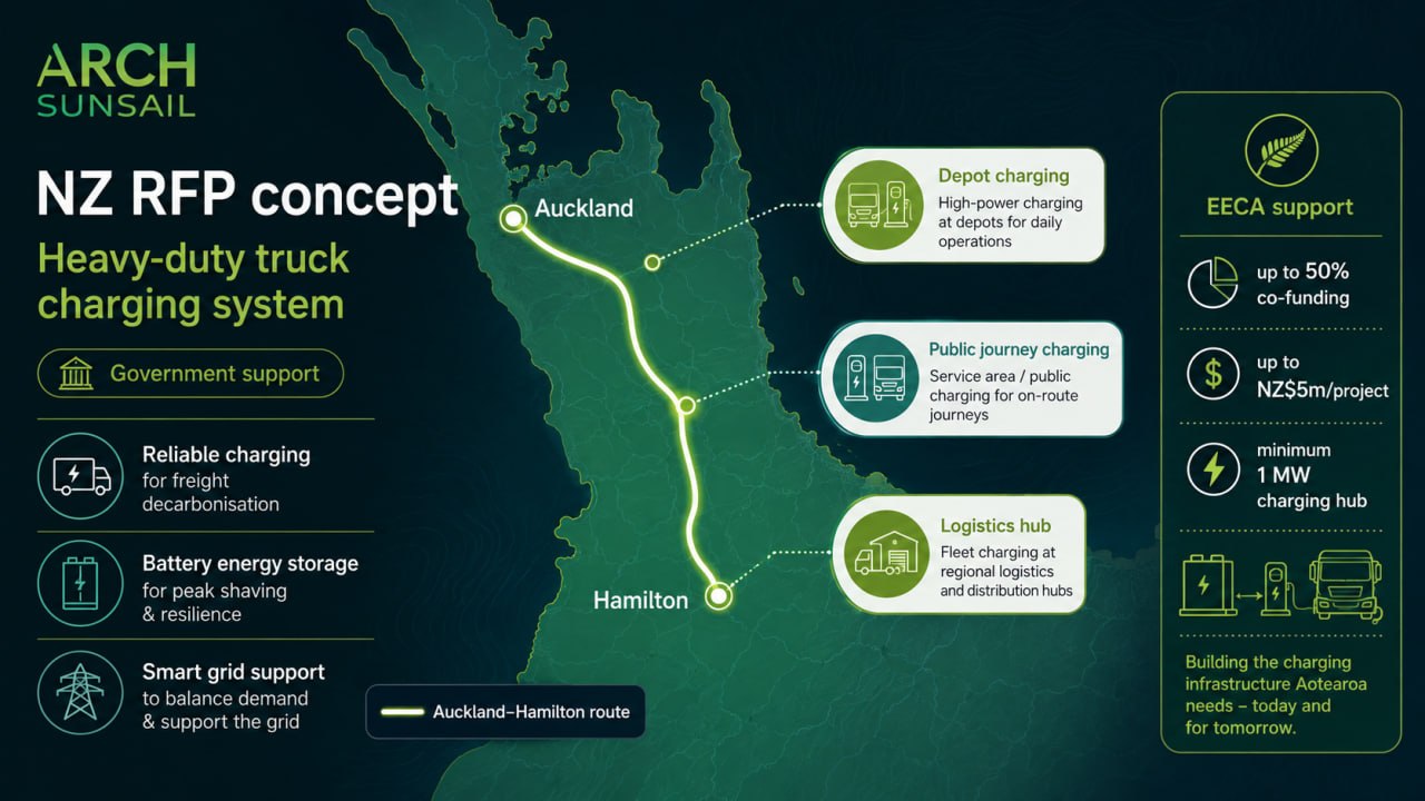 NZ Heavy Vehicle Charging Network RFP Concept